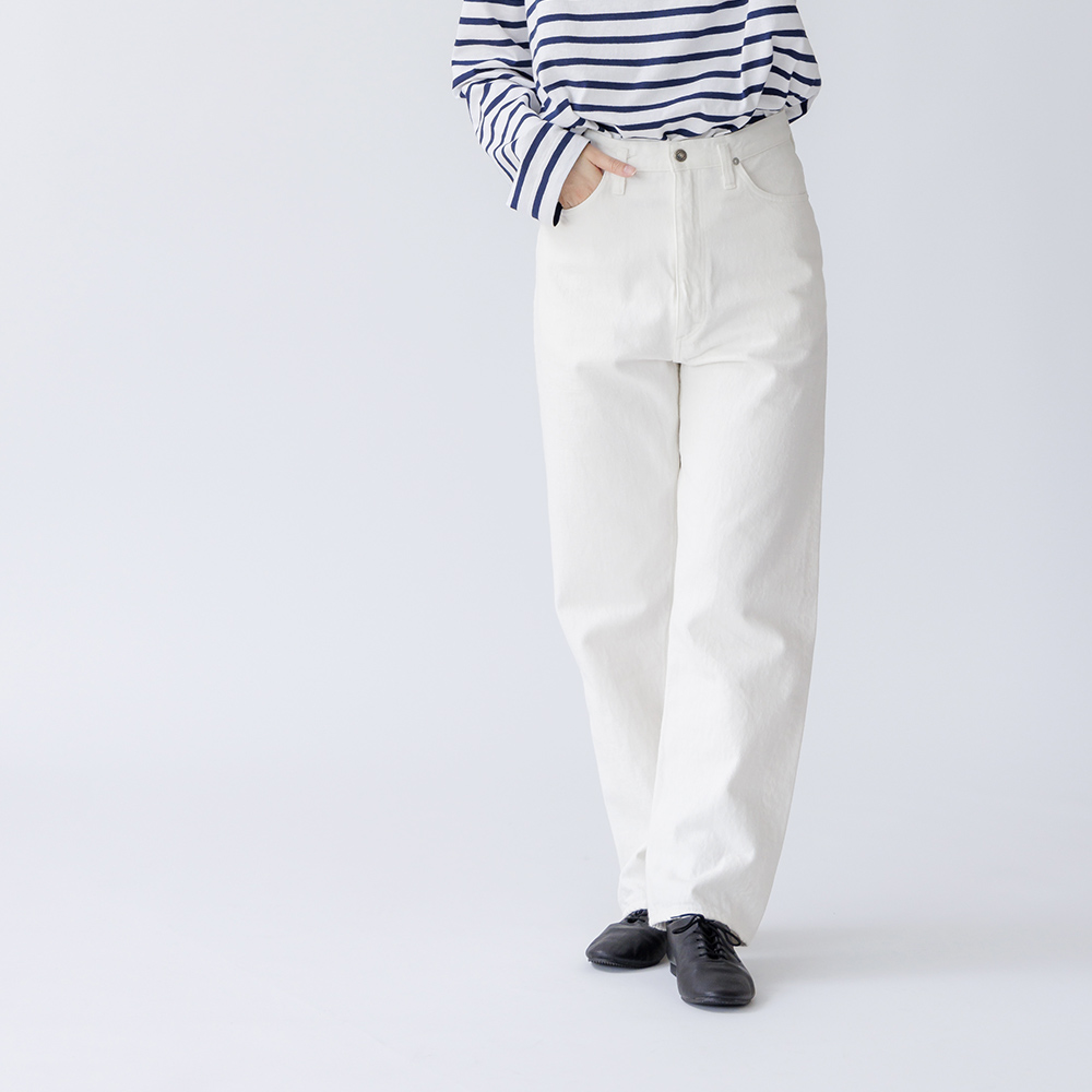 orSlow ホワイトデニムパンツ XL（size4）　② orSlow（オアスロウ） ハイウエストデニムパンツ ホワイト 00-1040
