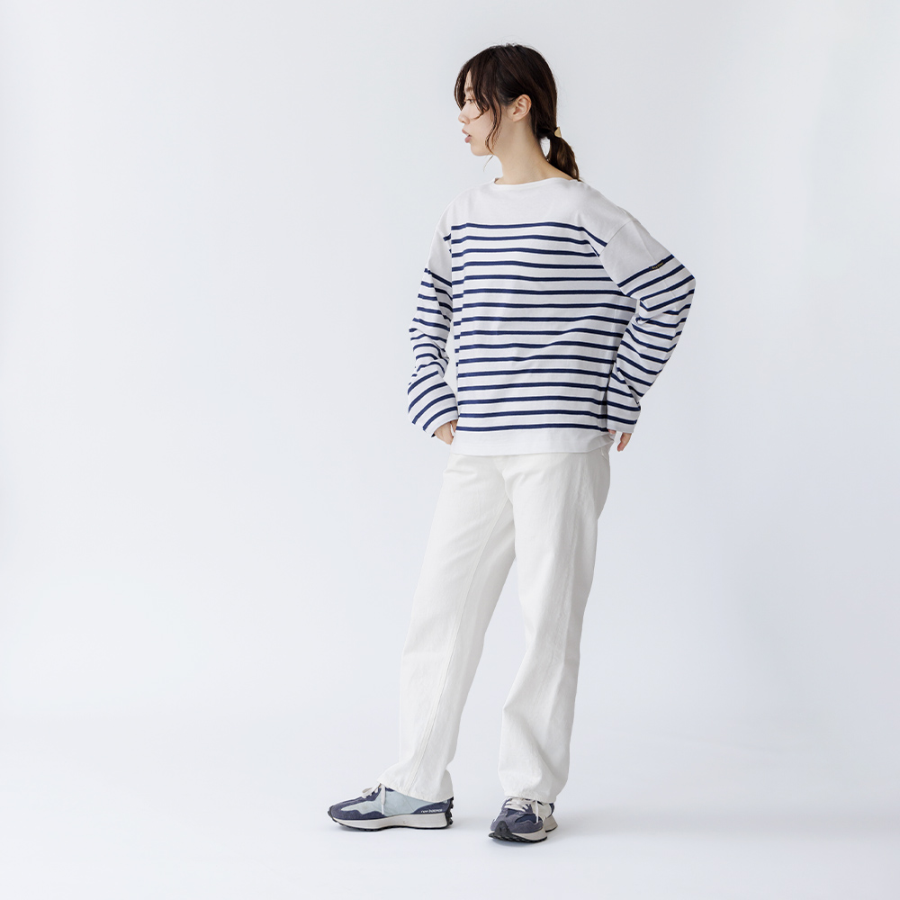orSlow（オアスロウ） ハイウエストデニムパンツ ホワイト 00-1040