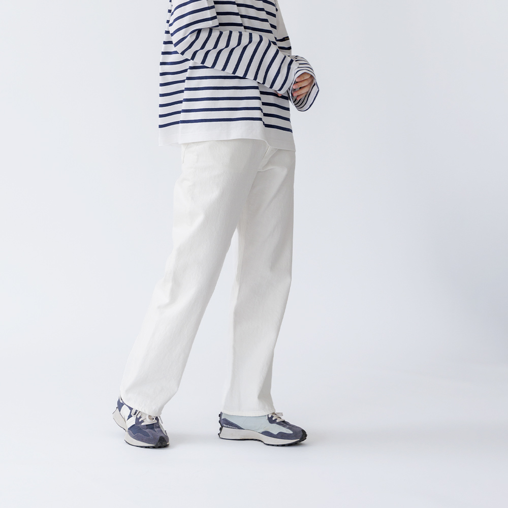 orSlow（オアスロウ） ハイウエストデニムパンツ ホワイト 00-1040