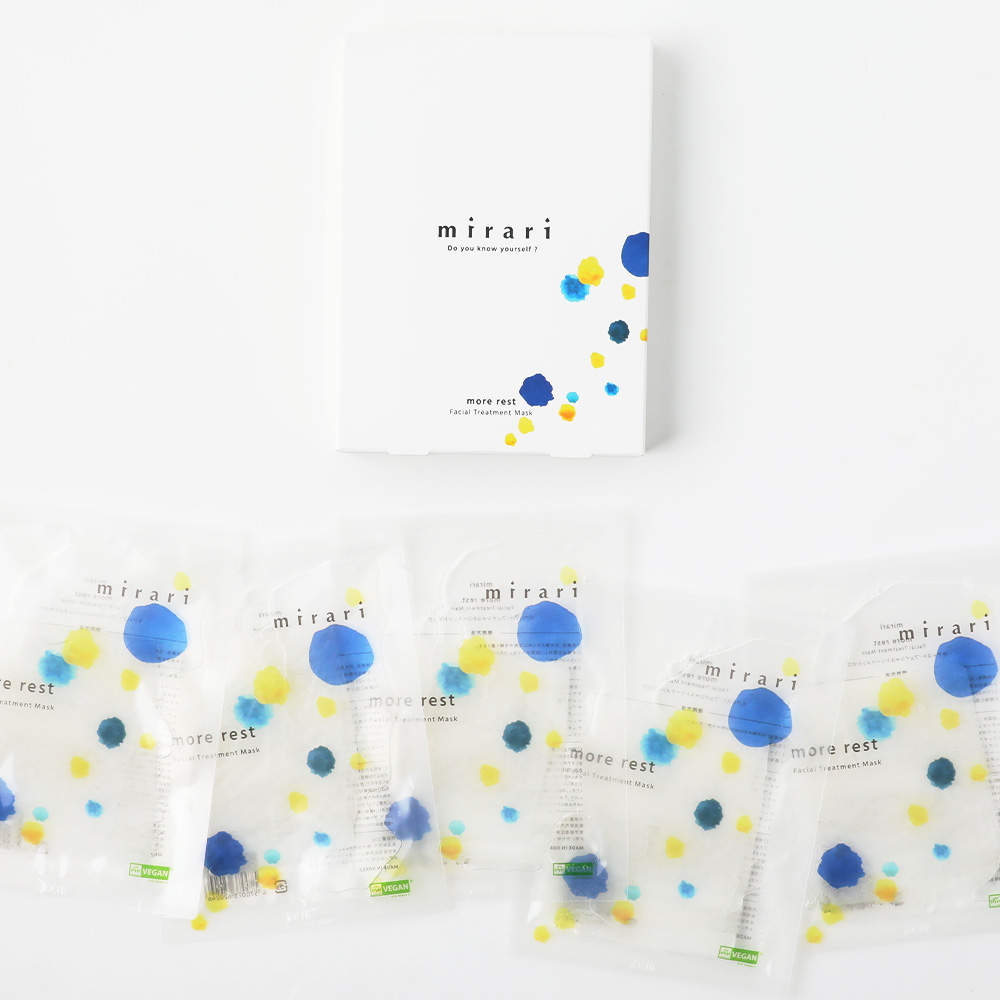 mirari（ミラリ） フェイスパック 5枚入り モア レスト フェイスマスク