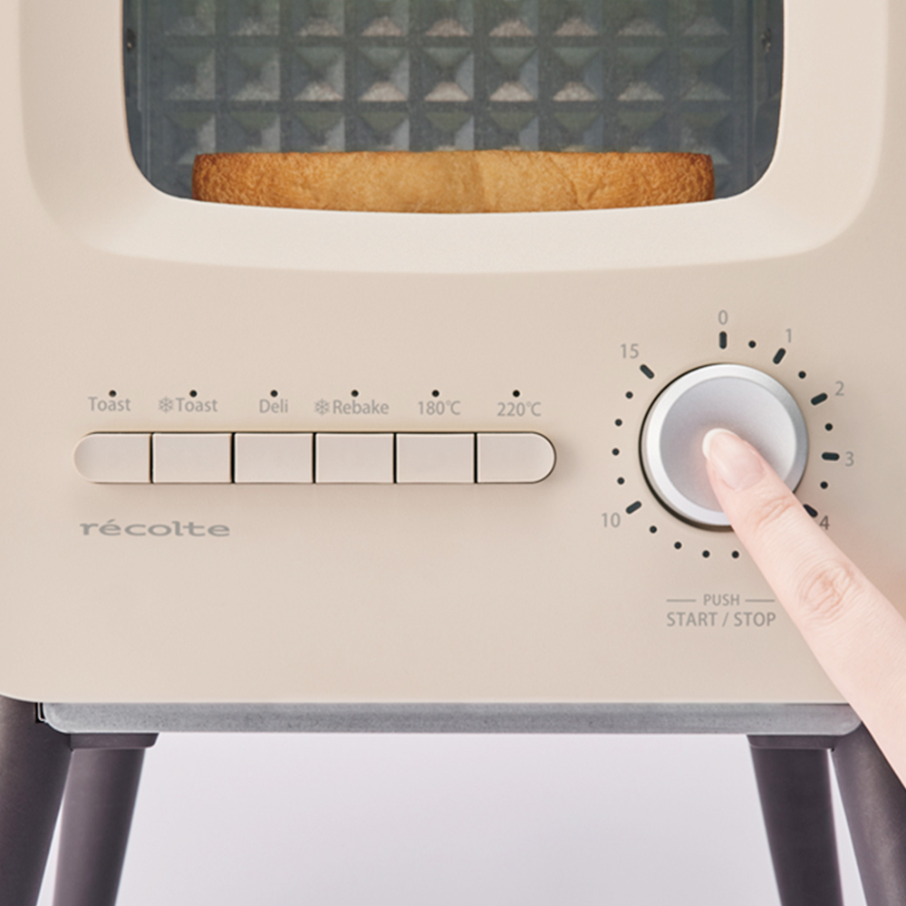 recolte（レコルト） スライドラックトースター クリームホワイト