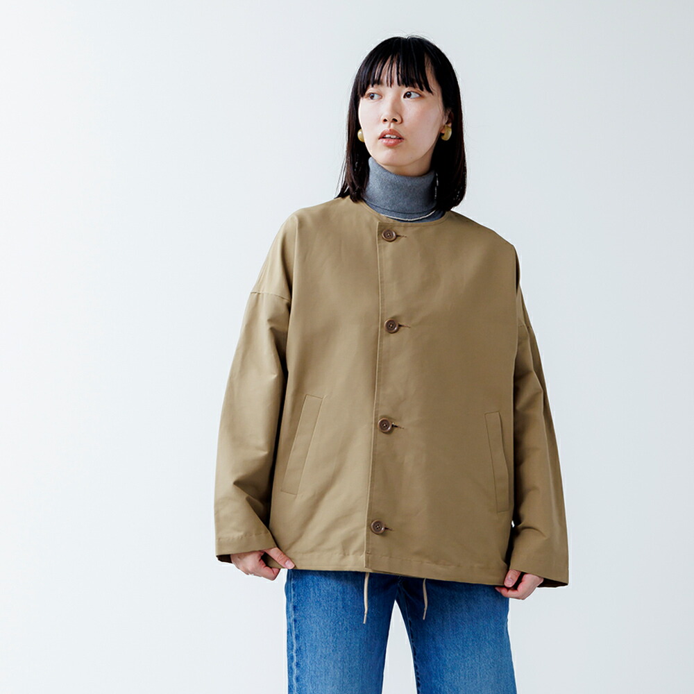 トラバイユマニュアルTRAVAILMANUELウールバルキーモッサVネックコート ジャケット・アウター