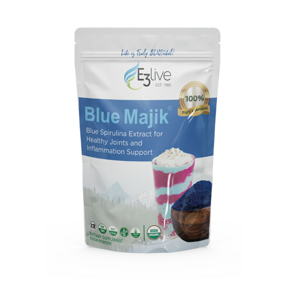 E3Live Blue Majik(ブルーマジック)60カプセル 正規品 イースリーライブ Blue Majik パウダー 60g E3Live