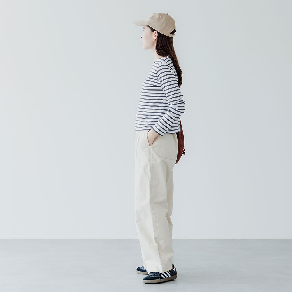 SALE 20％OFF カットソー レディース 長袖 ボーダー 40/2 JERSEY ボートネック ショートプルオーバー #OR-C0414BFJ レディース オーシバル オーチバル 2025春夏 ORCIVAL SALE 20％OFF カットソー レディース 長袖 ボーダー 40