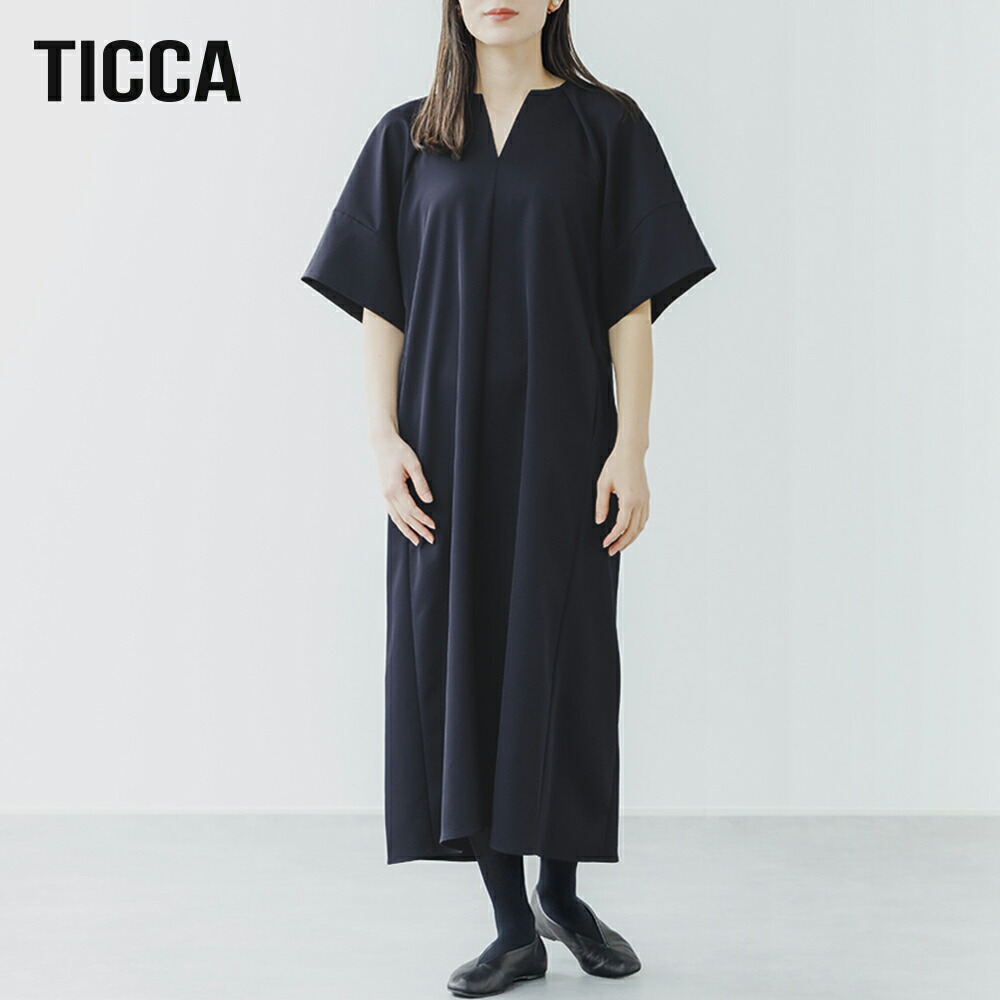 TICCA（ティッカ） SALE 35％OFF キーネックドレス TBES-121