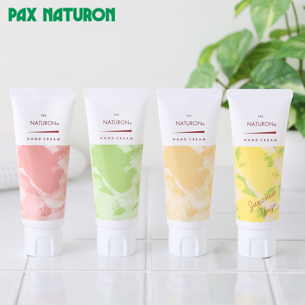 パックスナチュロン ハンドクリーム 70g 無香料 ゼラニウム&ラベンダー イランイラン&ミュゲ 柚子 保湿 天然成分 乾燥 しっとり