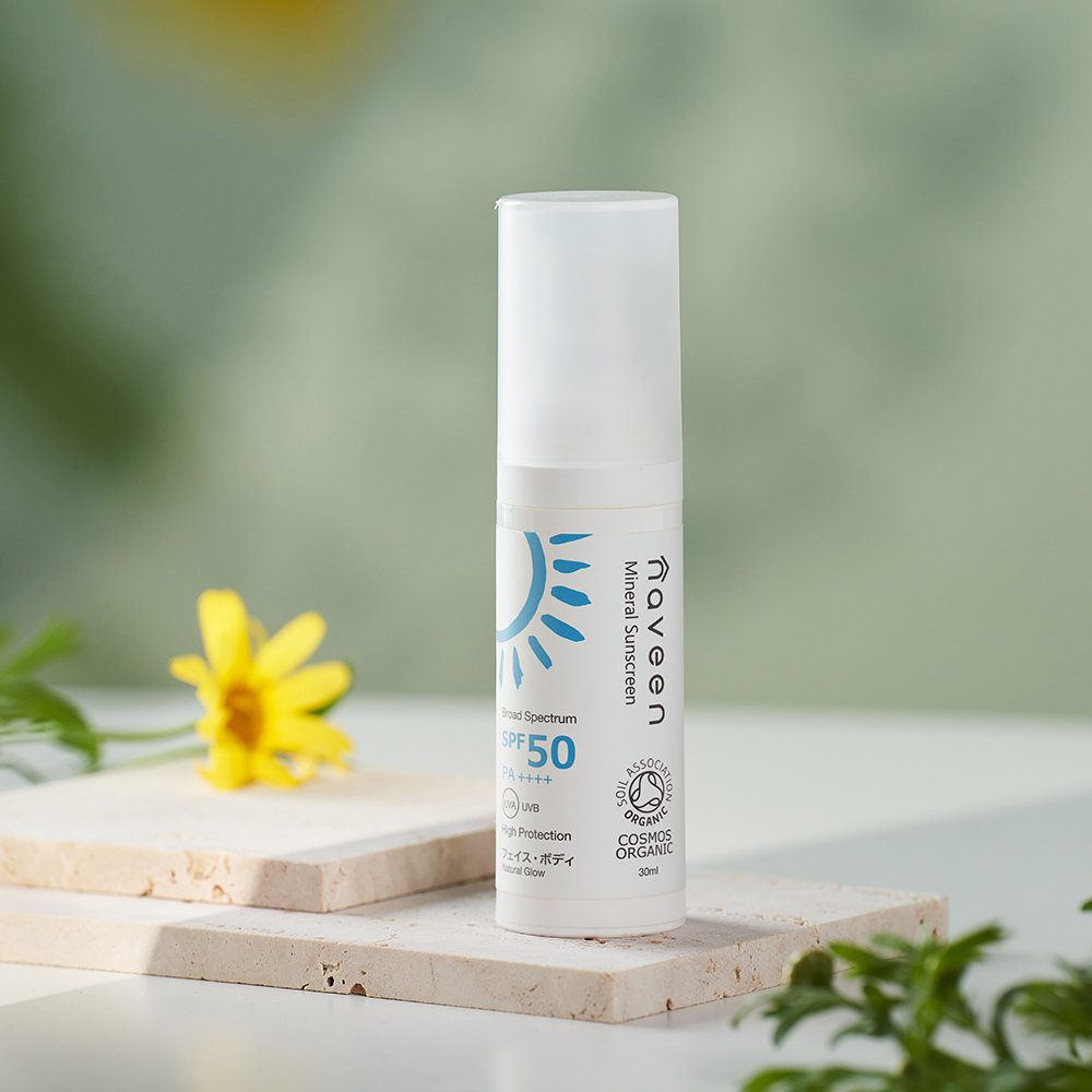 日焼け止め 化粧下地 ナヴィーン ミネラルサンスクリーン SPF50 PA++++