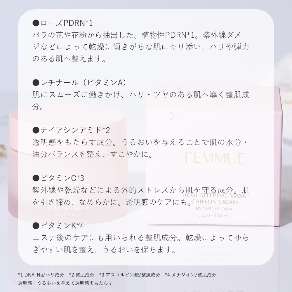ファミュ FEMMUE ローズウォーター スリ...の詳細画像3