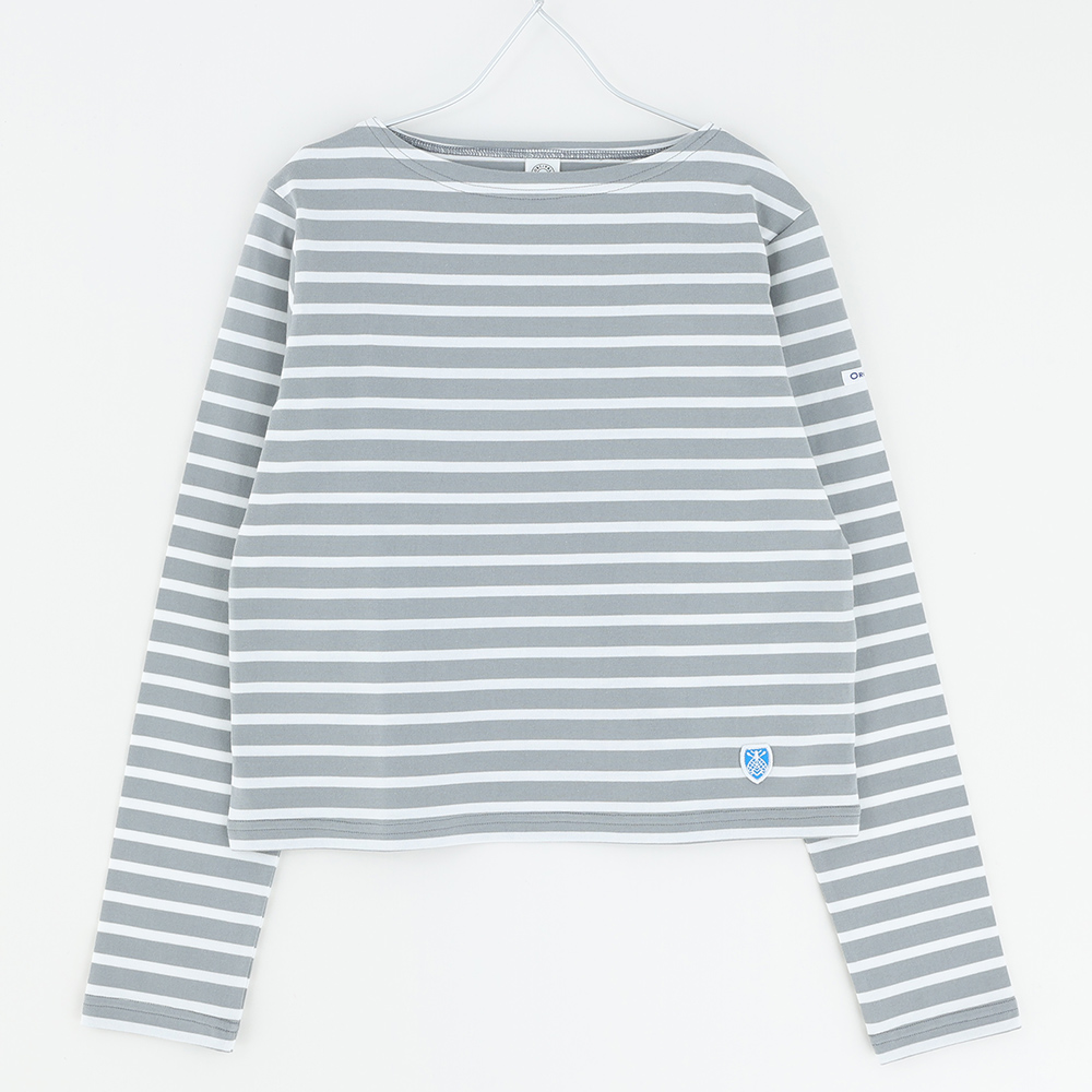 SALE 20％OFF カットソー レディース 長袖 ボーダー 40/2 JERSEY ボートネック ショートプルオーバー #OR-C0414BFJ レディース オーシバル オーチバル 2025春夏 ORCIVAL SALE 20％OFF カットソー レディース 長袖 ボーダー 40