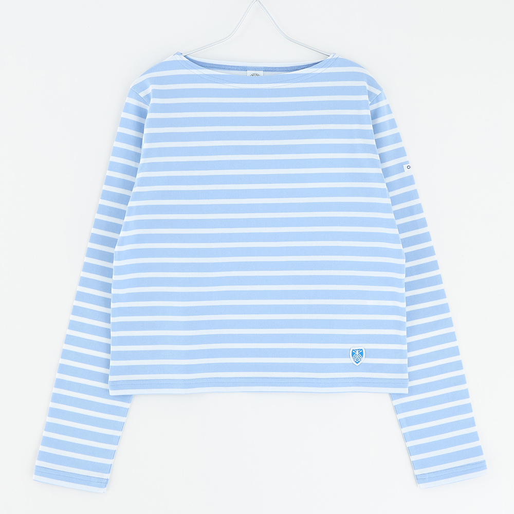 SALE 20％OFF カットソー レディース 長袖 ボーダー 40/2 JERSEY ボートネック ショートプルオーバー #OR-C0414BFJ レディース オーシバル オーチバル 2025春夏 ORCIVAL SALE 20％OFF カットソー レディース 長袖 ボーダー 40