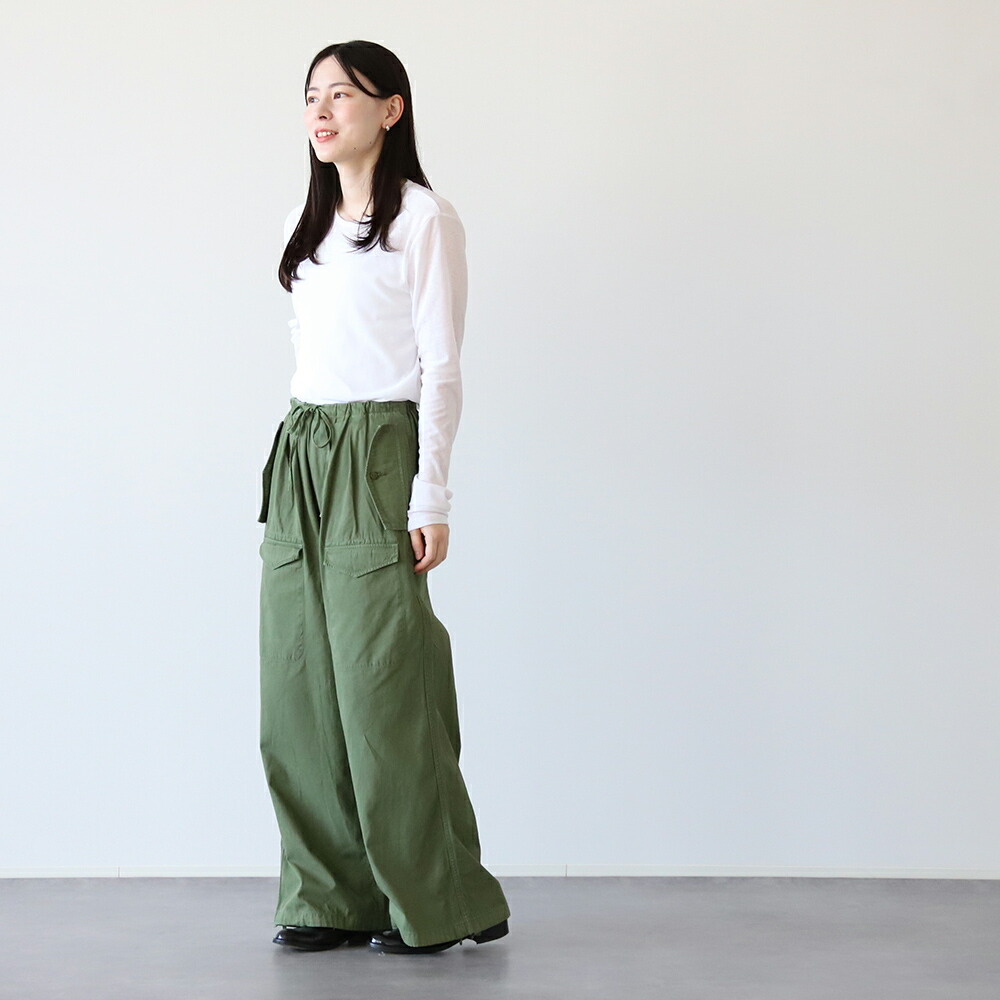 TICCA カーゴパンツ レディース TBEA-161 日本製 ボトム 綿 コットン