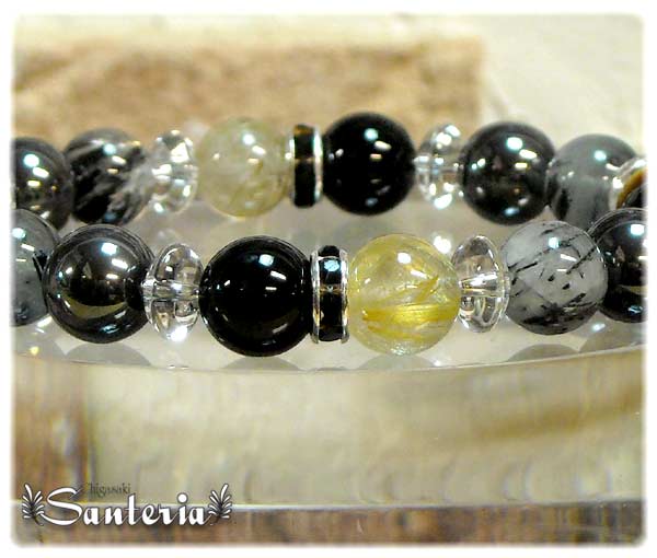 ルチルクォーツ タイガーアイ ブラックルチル ブラックオニキス