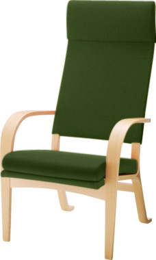 天童木工 ハイバック安楽椅子 T-3208 張り生地色15色対応 安心、信頼の