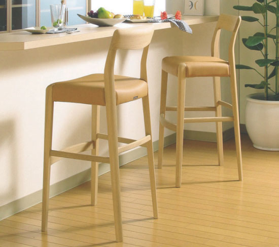 カリモク家具（KARIMOKU FURNITURE） ハイカウンターチェアー 合成皮革 