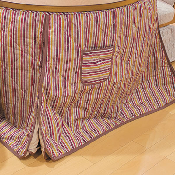 ハイタイプダイニングこたつ布団 円形 110センチ丸 コタツ用 掛け