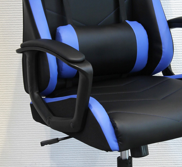 BLUE　黒 合成皮革 ロッキングチェア BLUE 黒 合成皮革 ロッキングチェア BLUE 黒 合成皮革 ロッキング