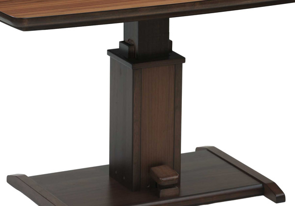 昇降式ダイニングコタツ ハイタイプ こたつテーブル 120センチ幅