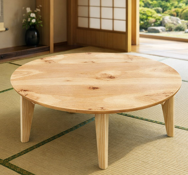 ちゃぶ台　丸テーブル　座卓　昭和レトロ　「引き取り限定」 cb01.png