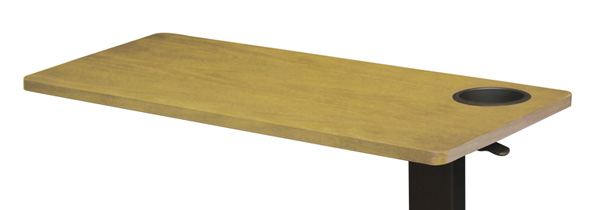 昇降ベッドサイドテーブル テーブル巾95センチ オーバーテーブル 2色対応｜sanukiya｜02