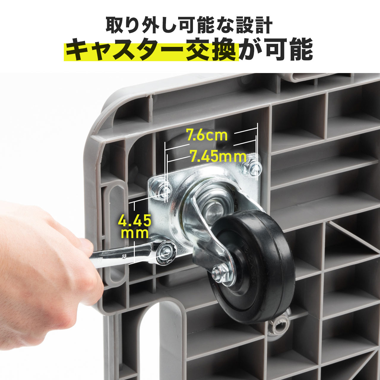 SANWA SUPPLY（サンワサプライ） 平台車 台車 キャスター付き タイヤ 4