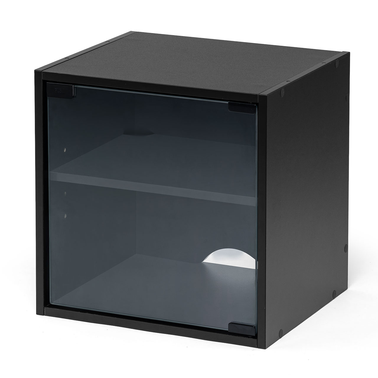 SANWA SUPPLY（サンワサプライ） キューブボックス 幅35cm 2段 ガラス