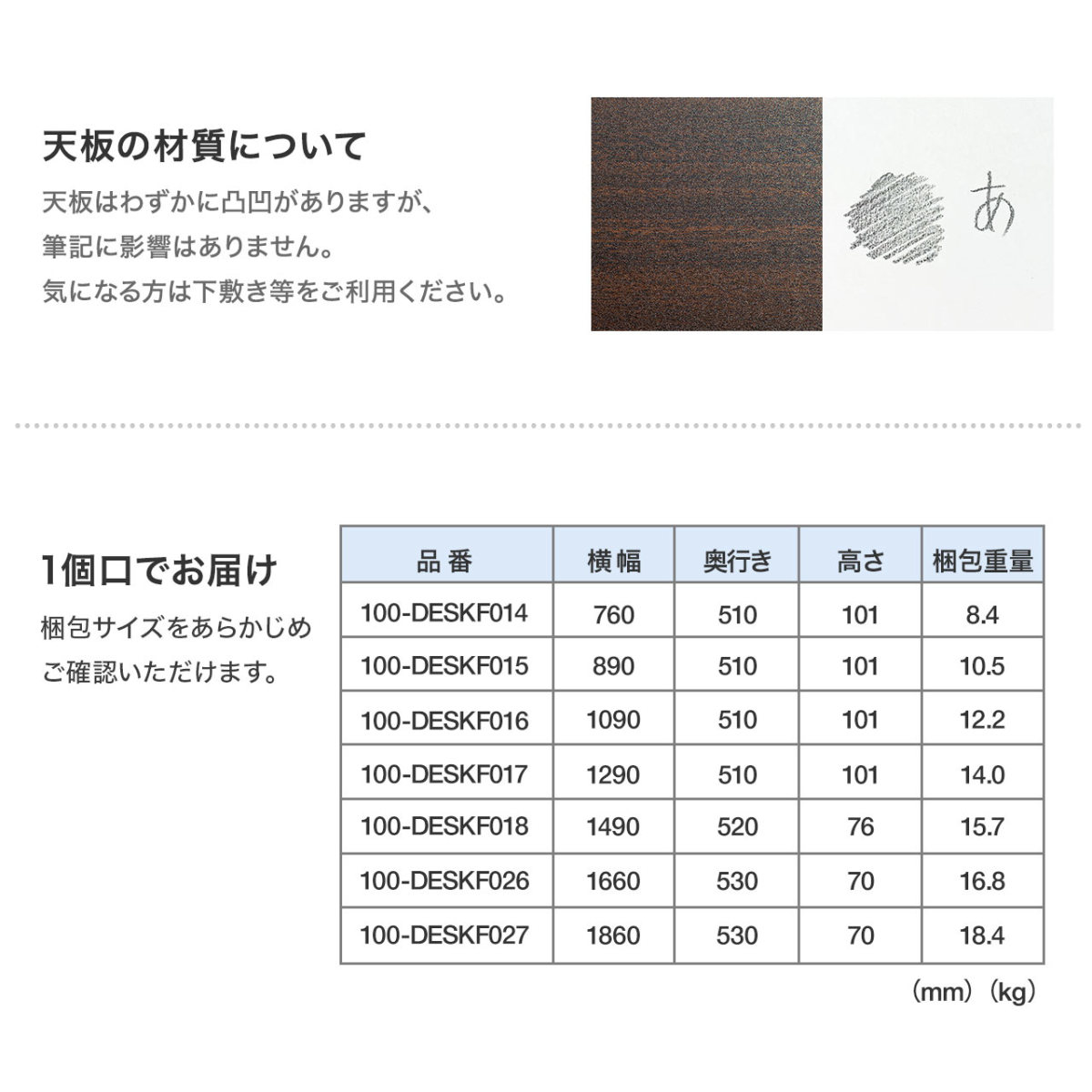 パソコンデスク 140cm幅 奥行45cm 平机 ワークデスク 学習机 学習デスク オフィス PCデスク 組立簡単 おしゃれ シンプル モニターアーム取付対応 100-DESKF018｜sanwadirect｜19