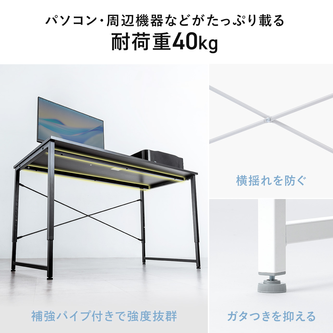 SANWA SUPPLY（サンワサプライ） シンプルデスク ワークデスク 机 幅