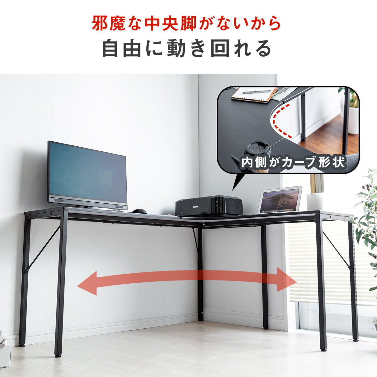 L字デスク パソコンデスク 1cm 140cm コーナーデスク Pcデスク ゲーミング おしゃれ 木製 ワイド ハイタイプ L字型 学習机 ワーク デスク 100 Deskh037bk サンワダイレクト 通販 ブングショップヤフー店ナカバヤシ シンプルワークデスク W10 ダーク木目 Fda 1245dm