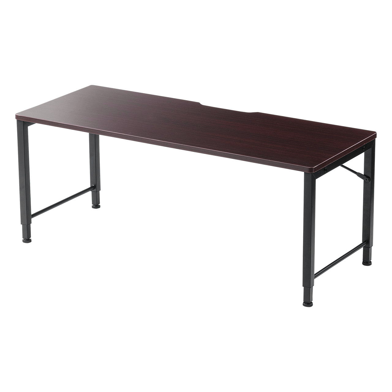 サンワダイレクト ローテーブル 幅120cm 100-DESKH023BR パソコンデスクロータイプ（収納付・木製・120cm幅・ローデスク