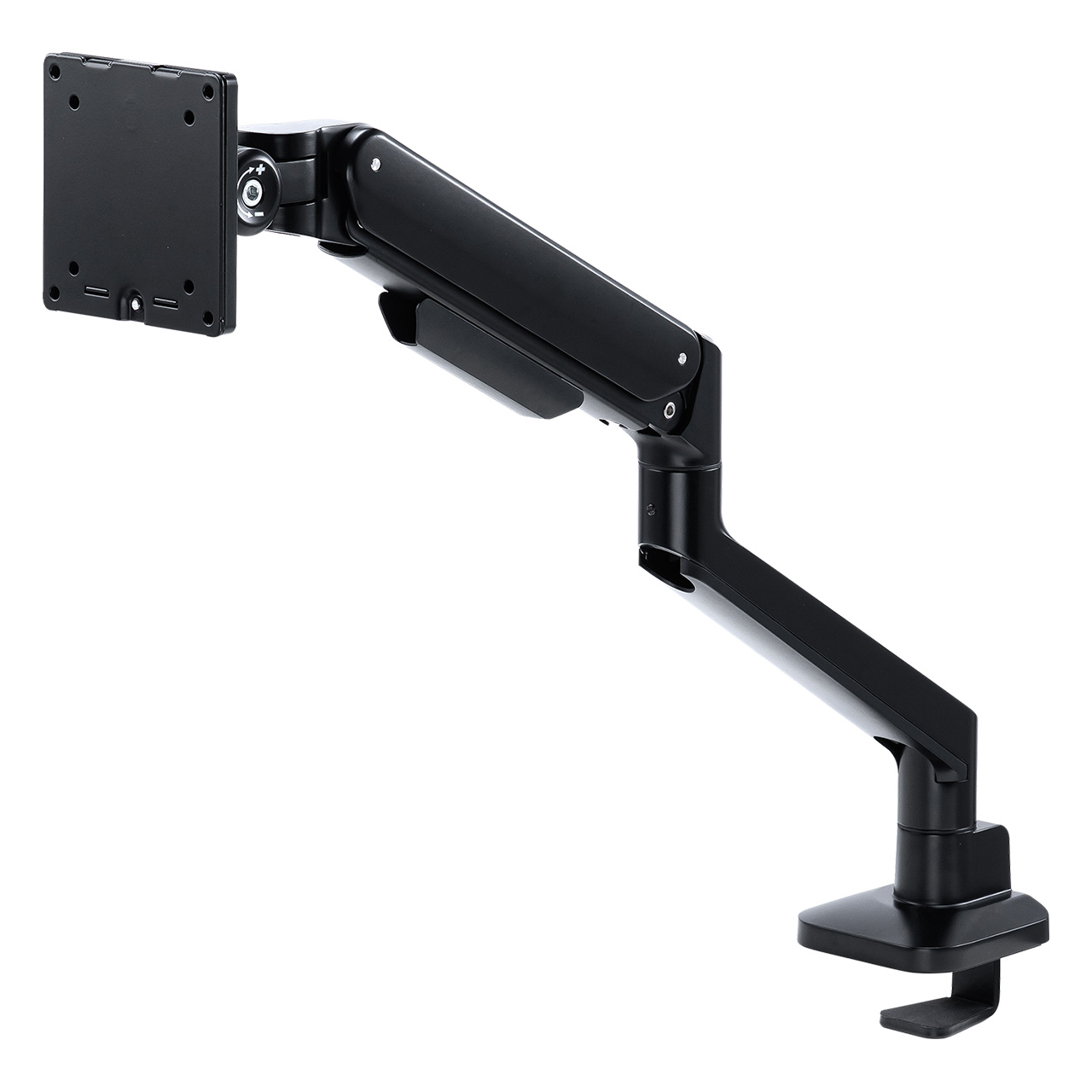 モニターアーム 液晶ディスプレイアーム PCアーム メカニカルスプリング式 モニターアーム ガススプリング ガス圧式 クランプ グロメット