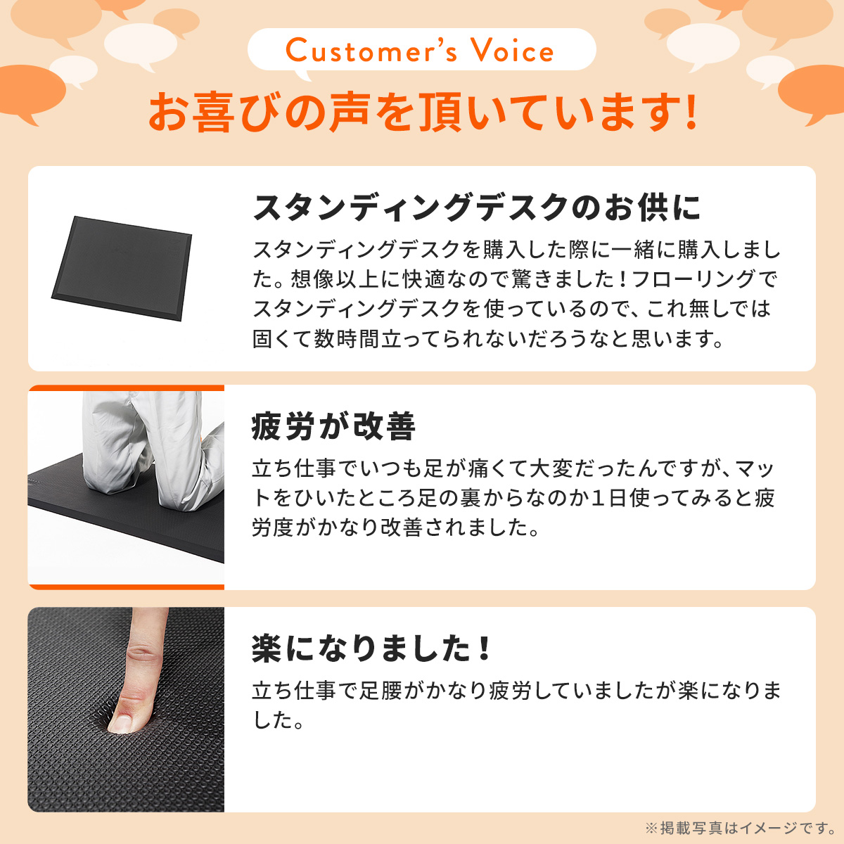 SANWA SUPPLY（サンワサプライ） 疲労軽減 マット 立ち作業 仕事 足 腰