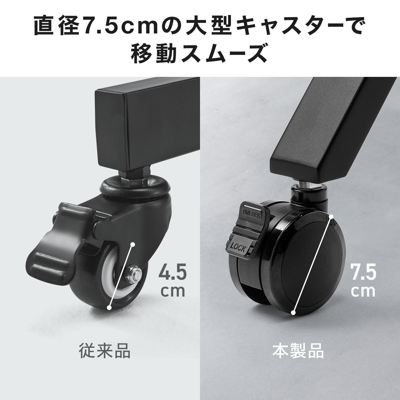 SANWA SUPPLY（サンワサプライ） テレビスタンド 高さ調整 上下昇降