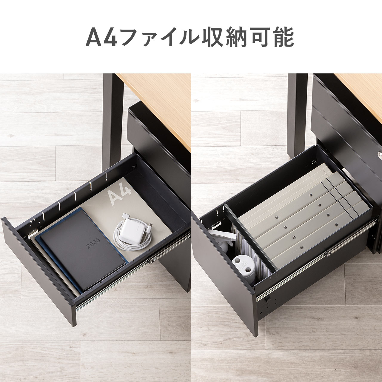 SANWA SUPPLY（サンワサプライ） デスクワゴン キャスター付き