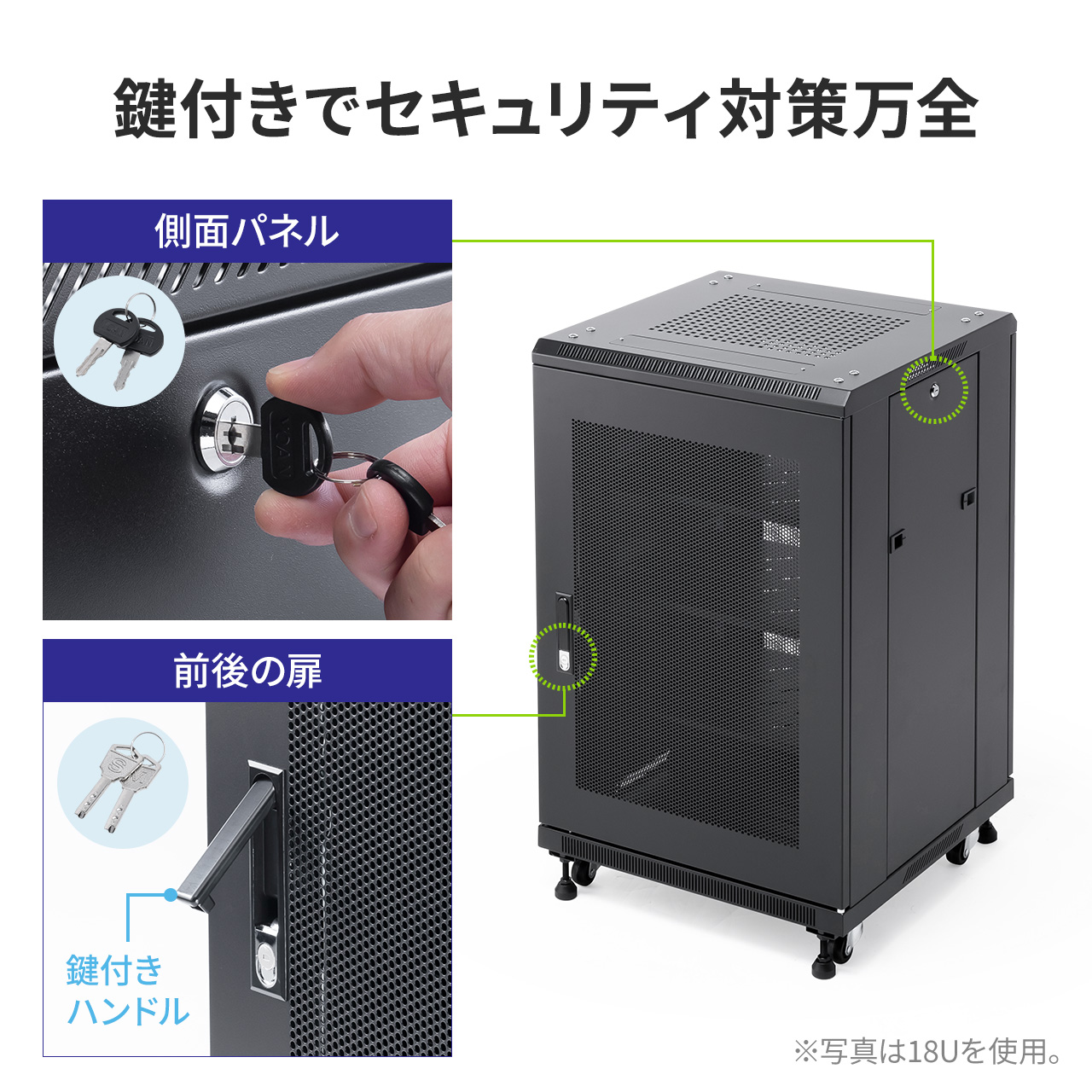 SANWA SUPPLY サーバーラック 19インチ 中型 24U 奥行60cm