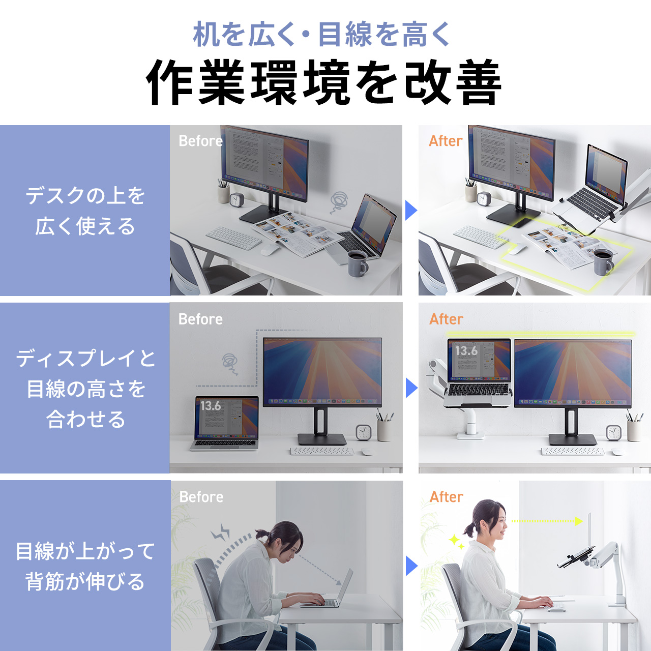 ノートパソコントレー モニターアーム用 液タブ...の詳細画像1