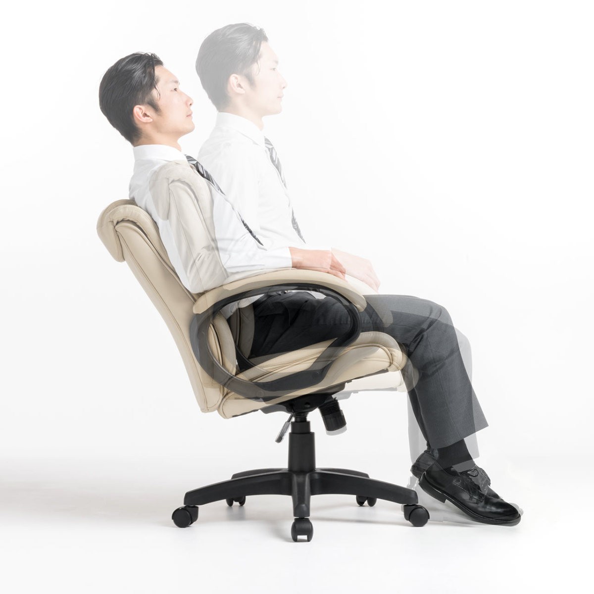 オフィスチェア デスクチェア ワークチェア パソコンチェア 椅子 肘付き 肘掛け付き レザー キャスター付き チェアー 150-SNCL011｜sanwadirect｜20