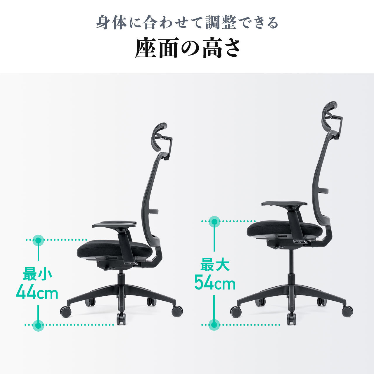 SANWA SUPPLY（サンワサプライ） オフィスチェア メッシュ 高密度 半