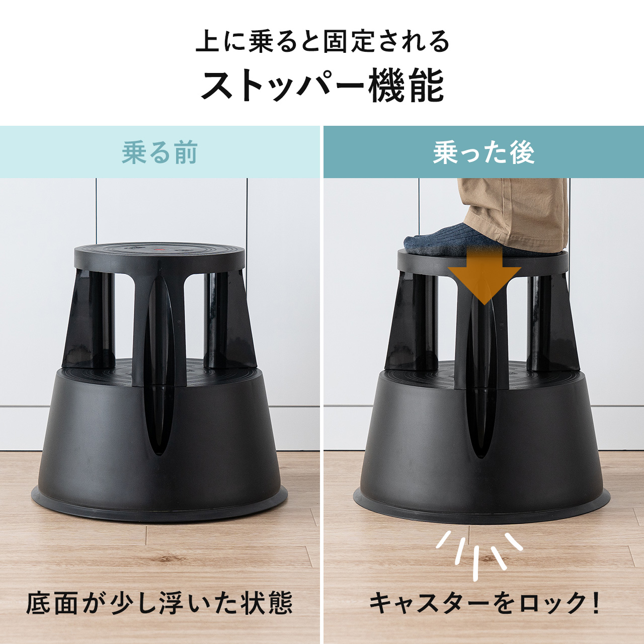 SANWA SUPPLY（サンワサプライ） 踏み台 足場台 脚立 ステップスツール