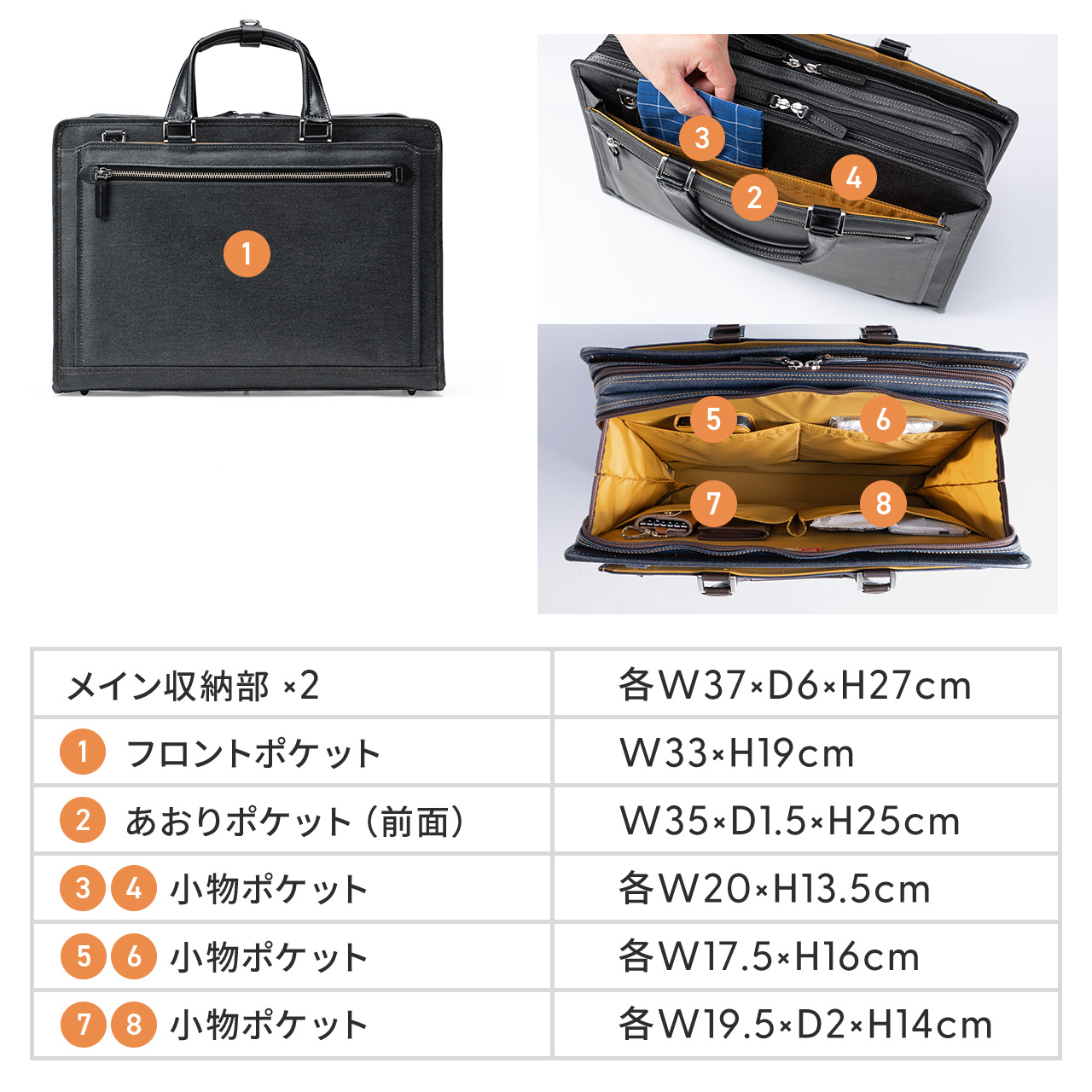 SANWA SUPPLY（サンワサプライ） ビジネスバッグ 日本製 岡山デニム