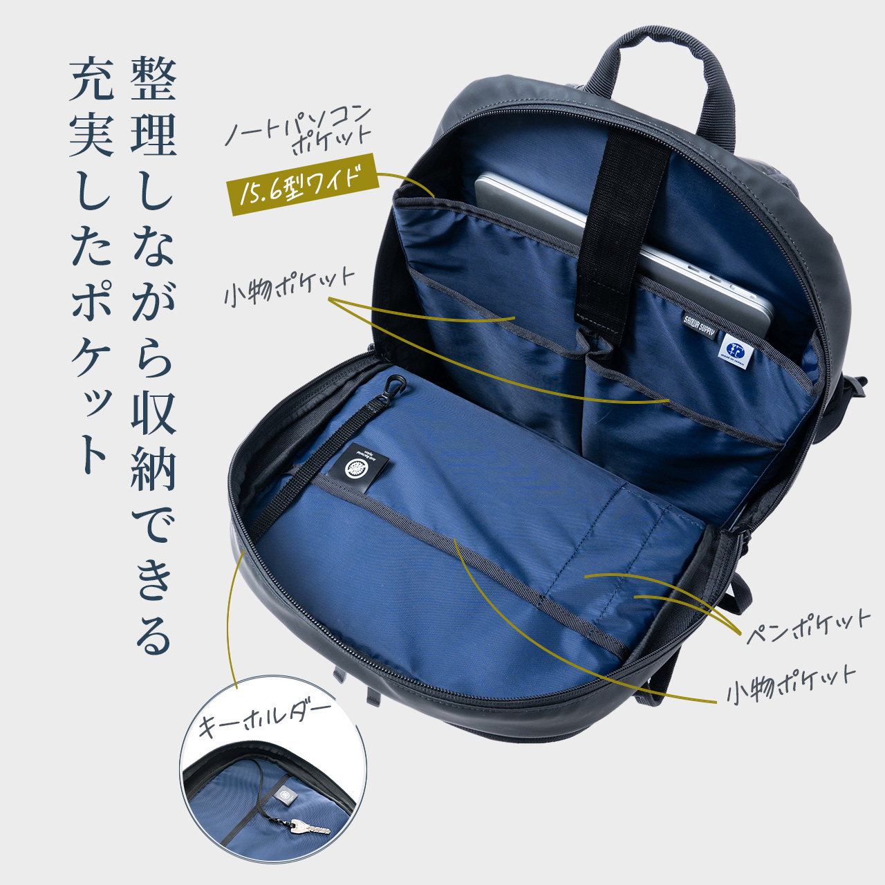 SANWA SUPPLY ビジネスリュック メンズ リュック リュックサック