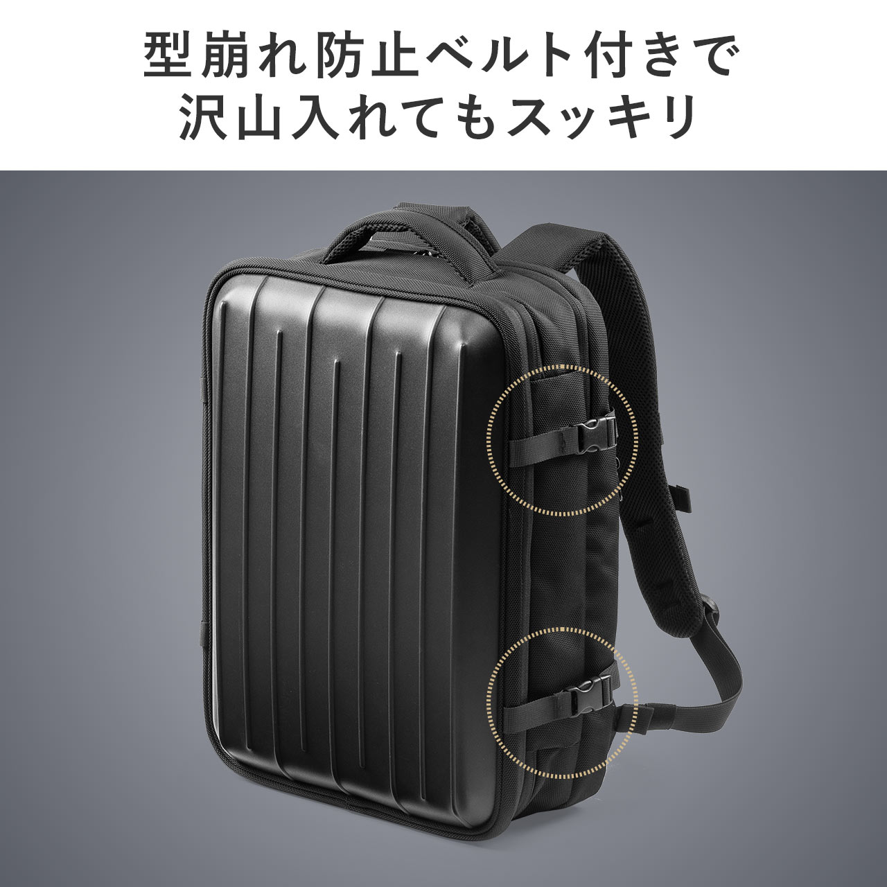 SANWA SUPPLY（サンワサプライ） ハードリュック リュック メンズ 大