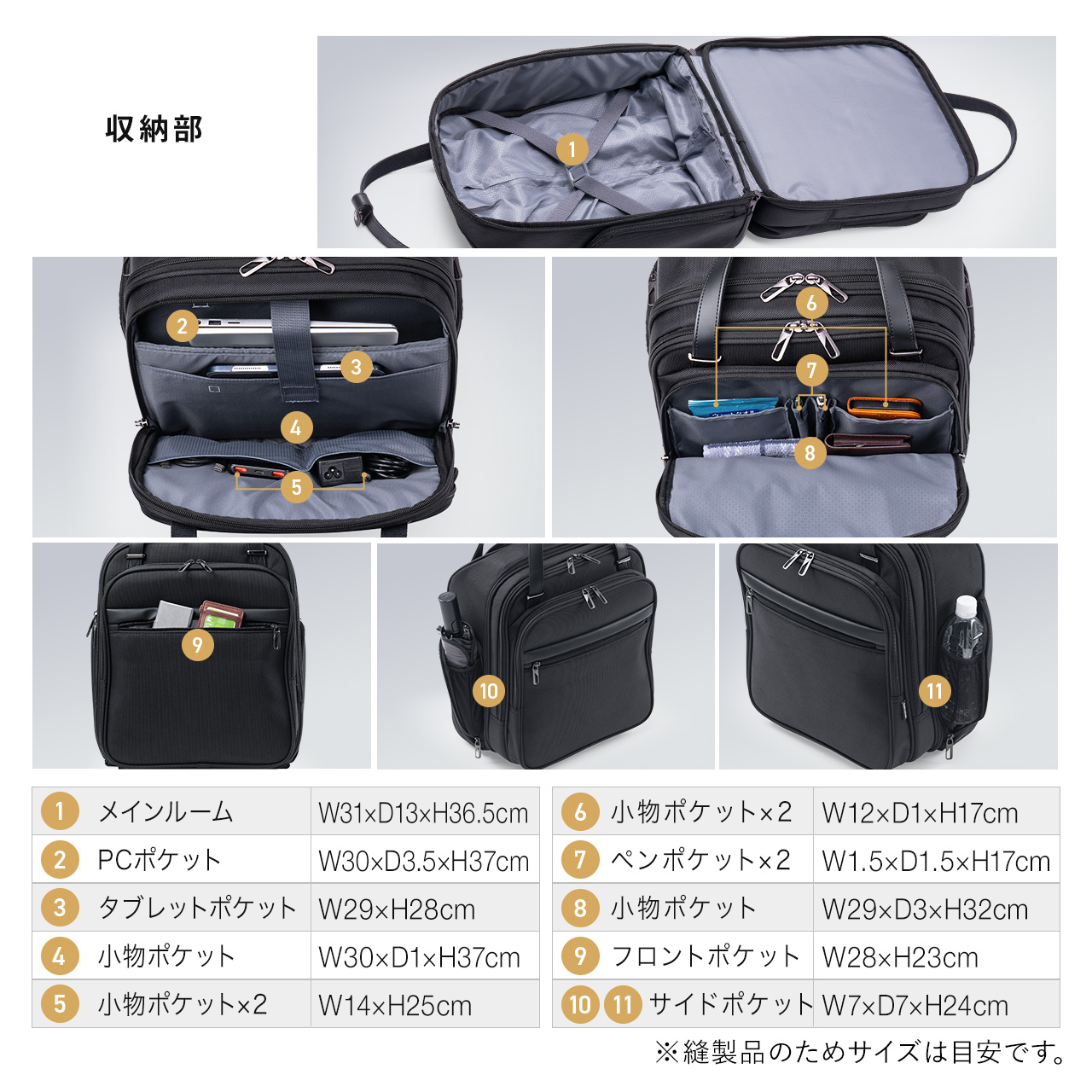 SANWA SUPPLY キャリーバッグ 機内持ち込み ビジネス キャリ