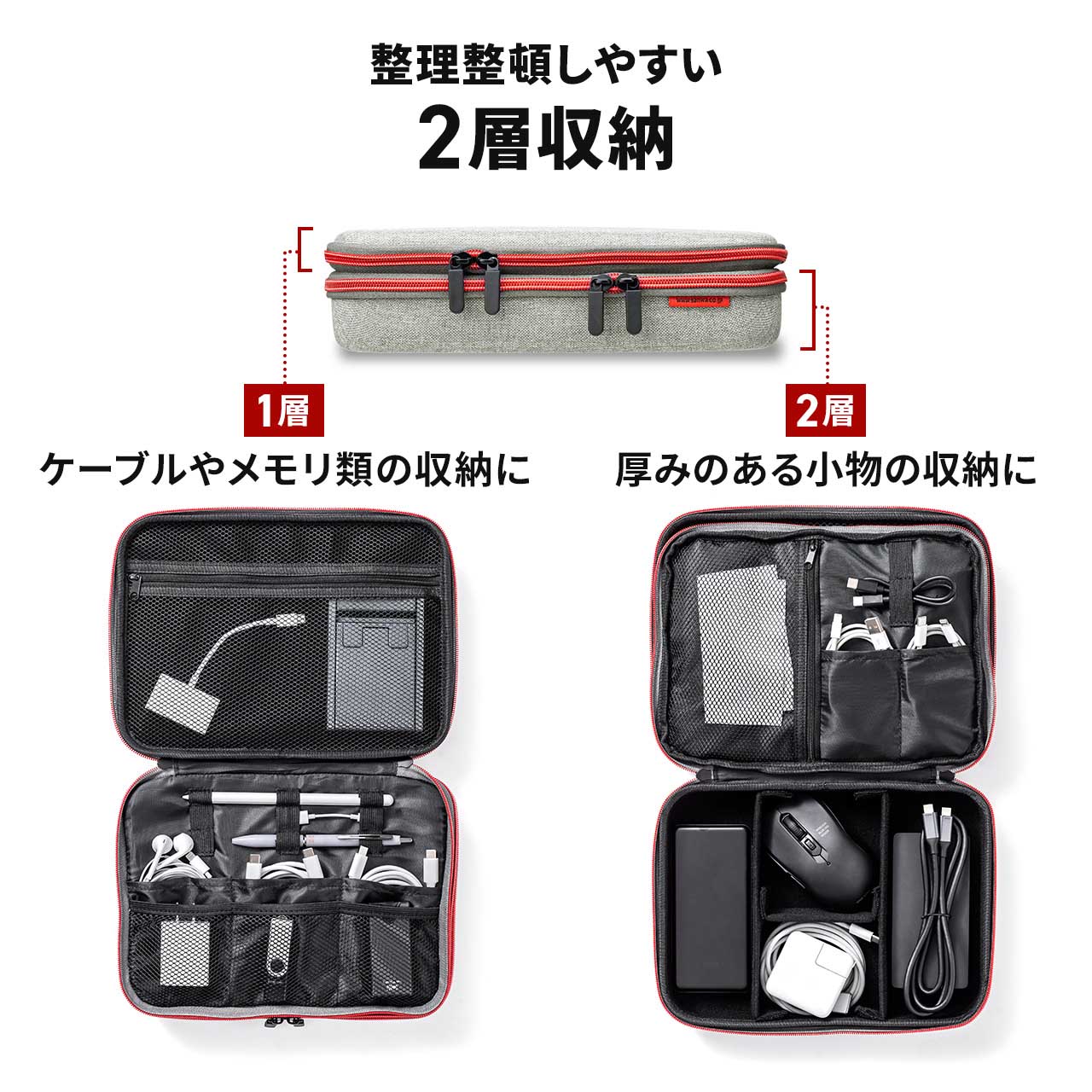 SANWA SUPPLY（サンワサプライ） トラベルポーチ メンズ 小物入れ
