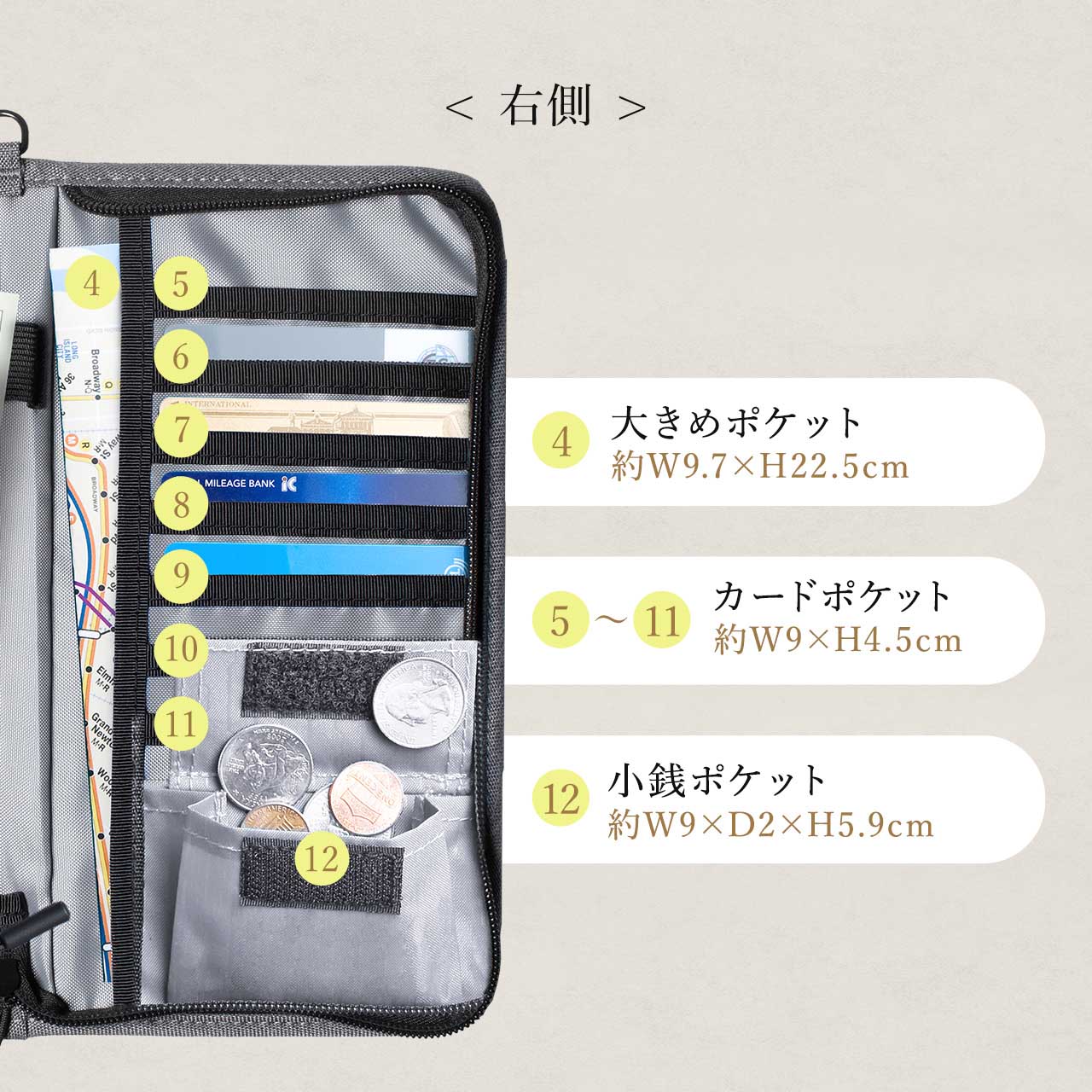 パスポートケース スキミング防止 航空券入れ 収納 スマホ 貴重品 薄型