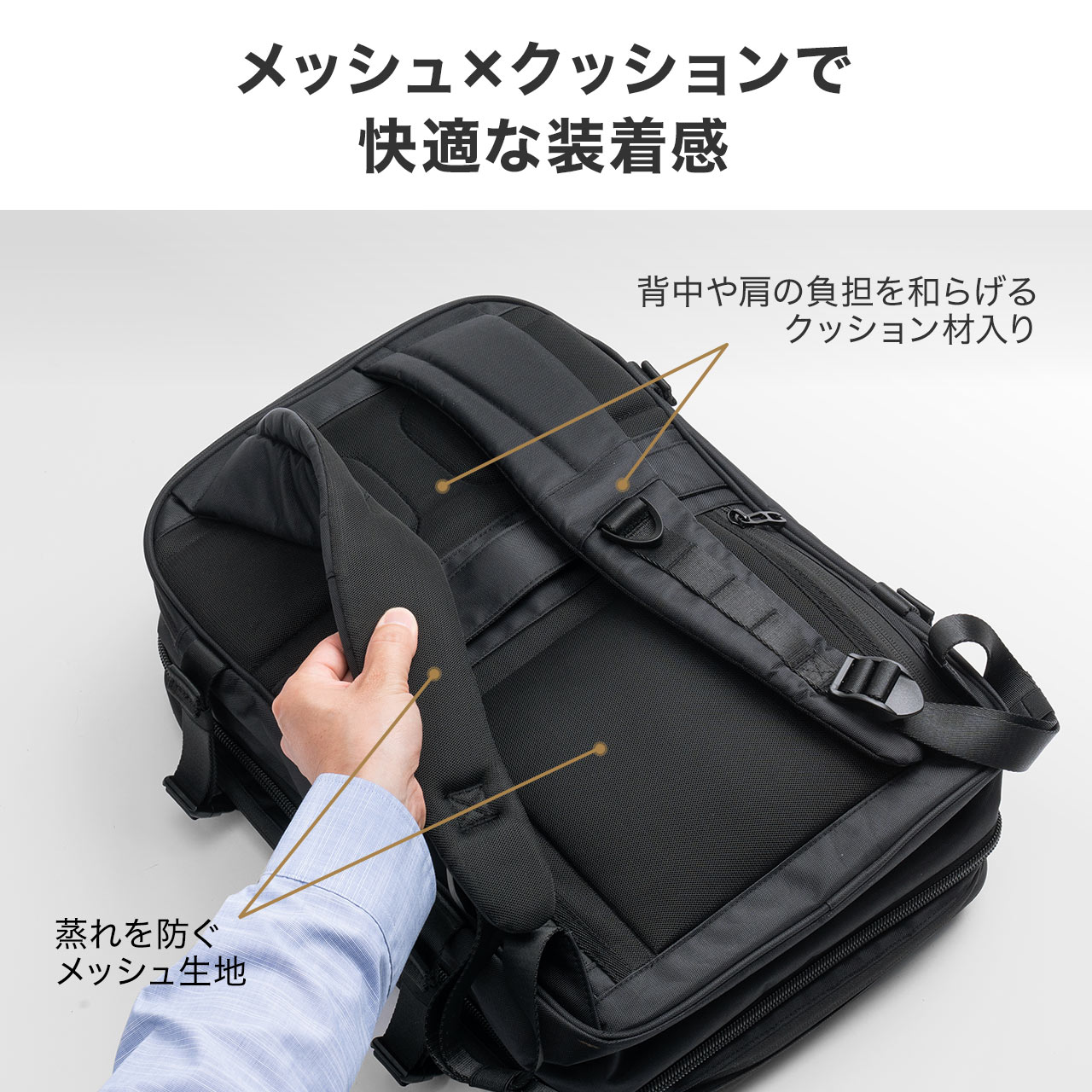 SANWA SUPPLY（サンワサプライ） ビジネスリュック メンズ 大容量