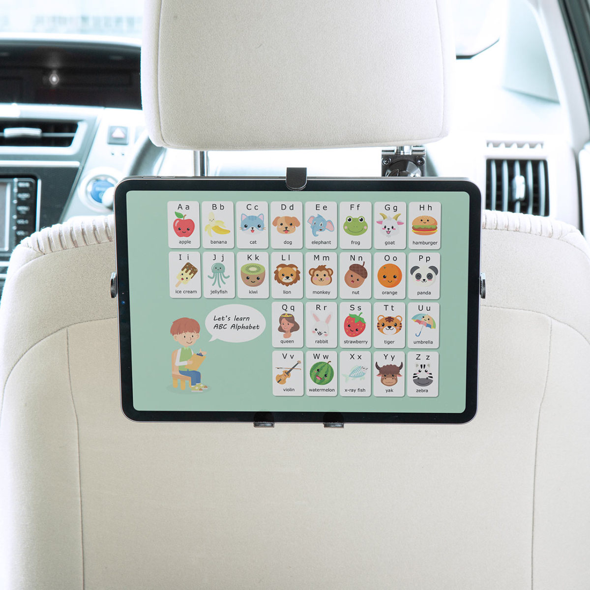 iPad タブレット車載ヘッドレストアーム 後部座席向け 7〜11インチ対応