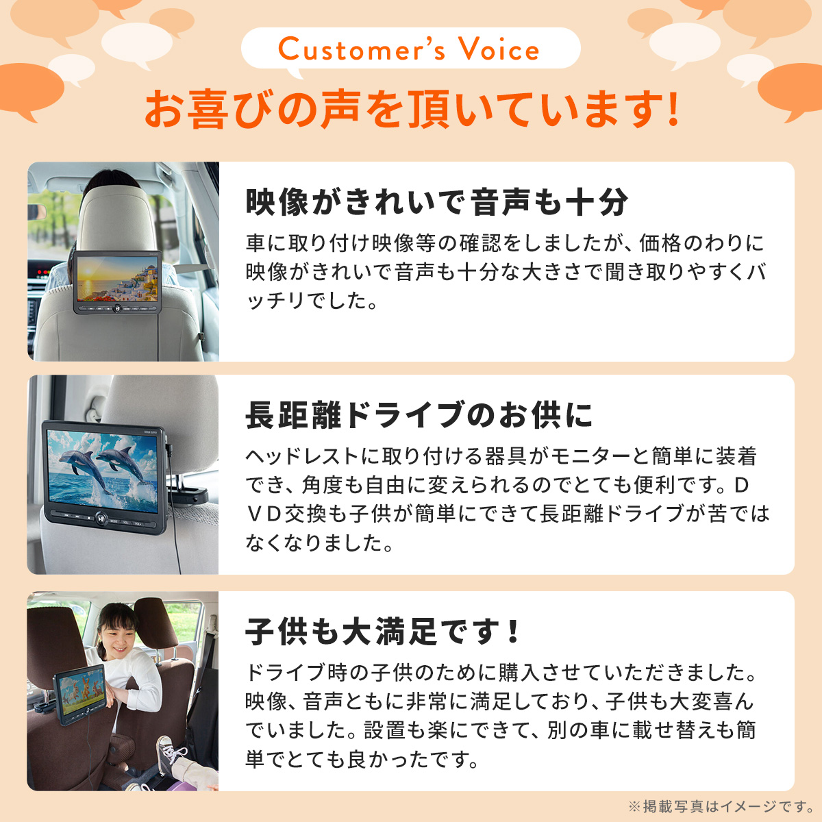 SANWA SUPPLY（サンワサプライ） ヘッドレスト モニター 後部座席 10.1