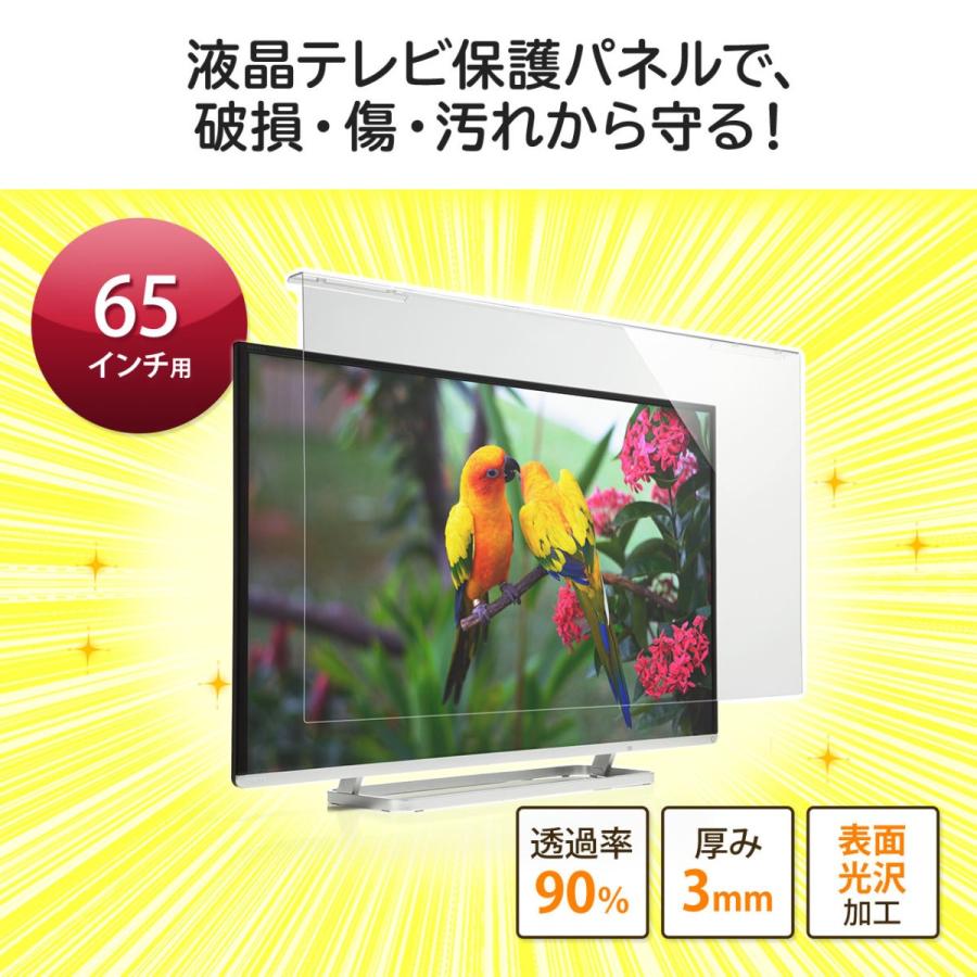 最大76％オフ！ Oceania Club in Tokyoサンワサプライ 液晶テレビ保護フィルター65型ワイド CRT-650WHG 1枚 