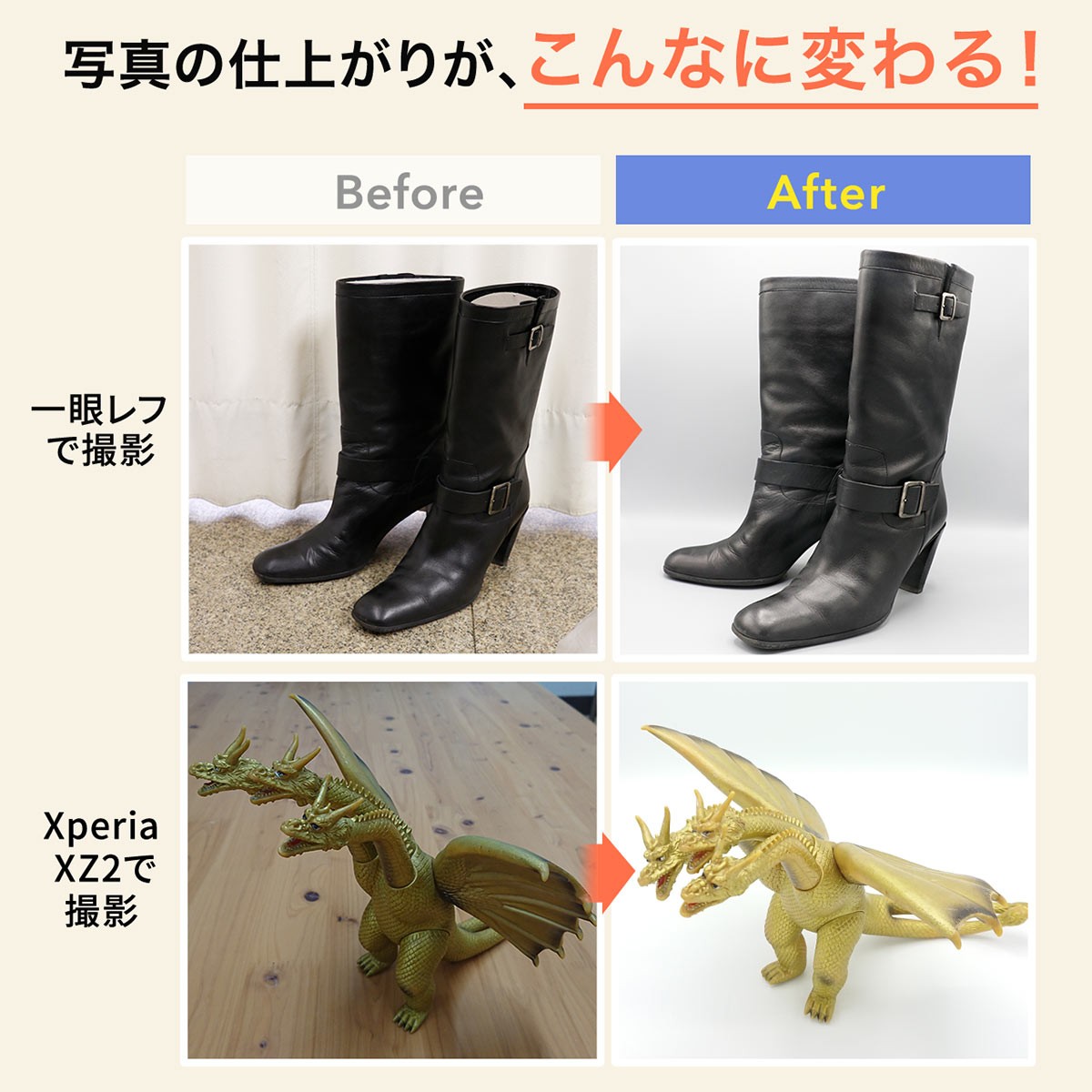 撮影ボックス 60cm 大型 LEDライト付き 撮影キット 折りたたみ ボックス 写真 カメラ スマホ 撮影ブース 背景 簡易スタジオ 200-DG017 関連画像3