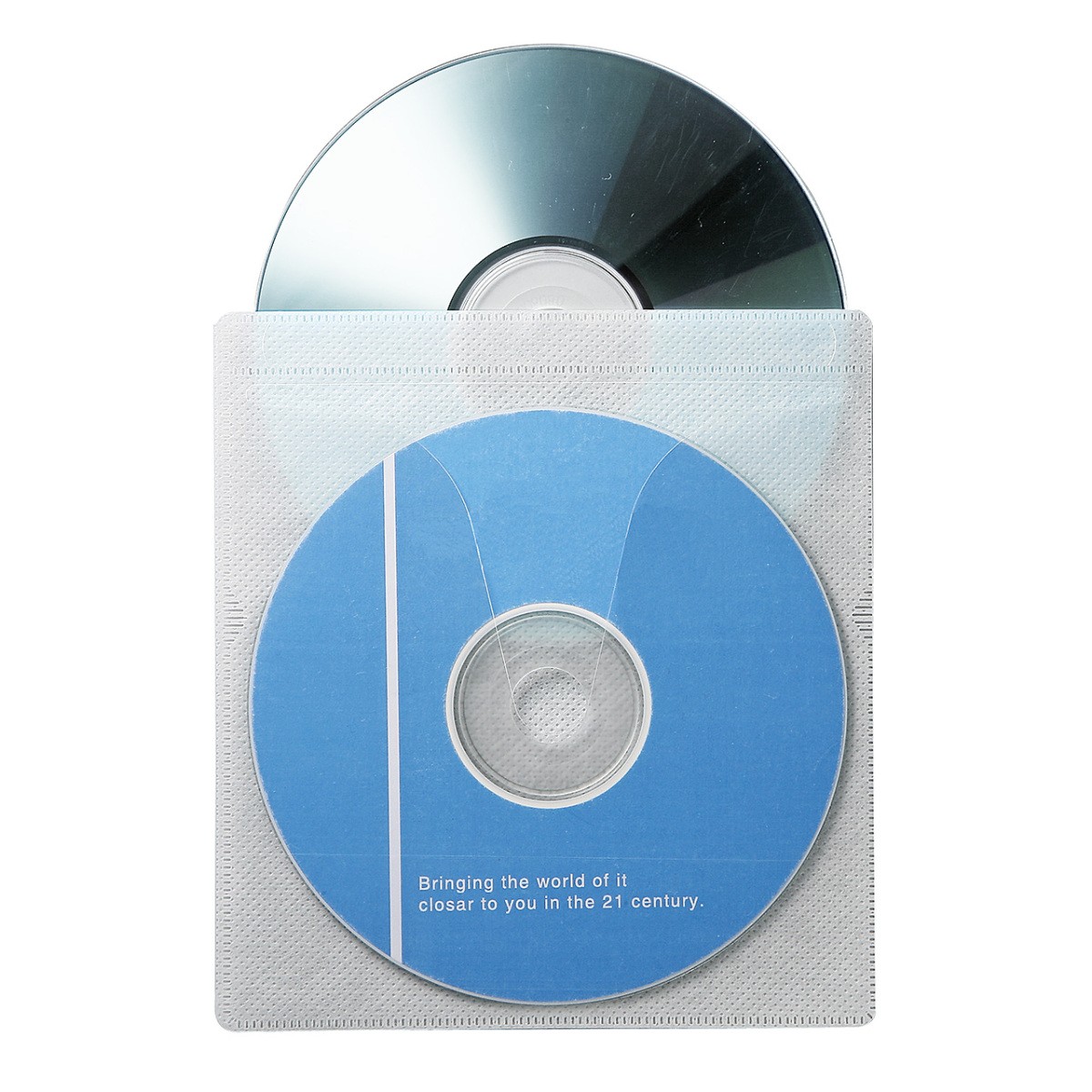 不織布ケース DVDケース CDケース 500枚セット 両面タイプ 2枚収納 スリム 薄型 ホワイト DVD CD メディアケース ディスクケース 大容量 保管 200-FCD008WH-5｜sanwadirect｜08